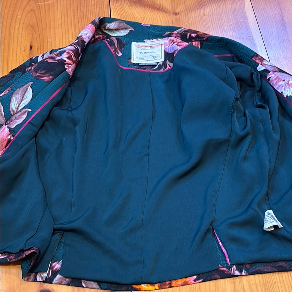 CARTONNIER 6 Floral Printed Open Blazer Jacket - Picture 7 of 9
